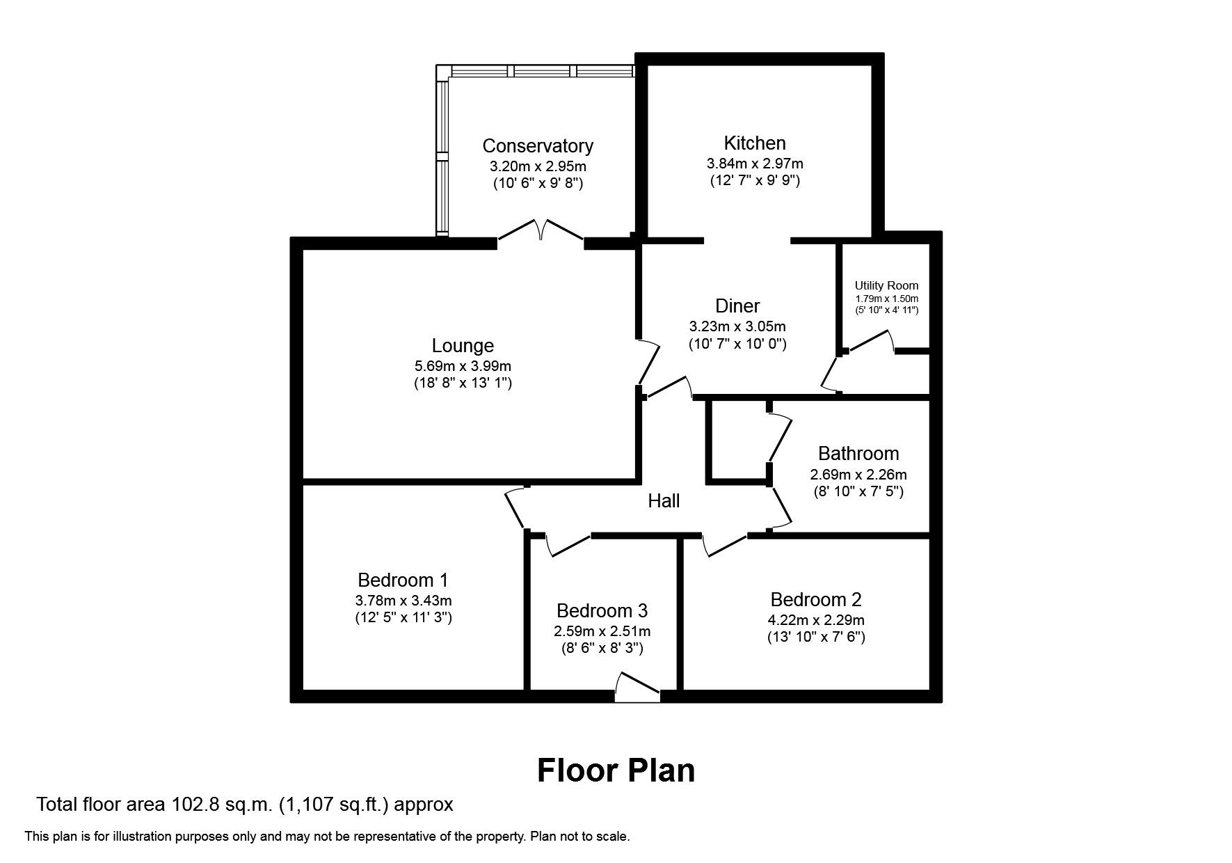 3 bed bungalow for sale in Welland Drive, BurtonUponStather