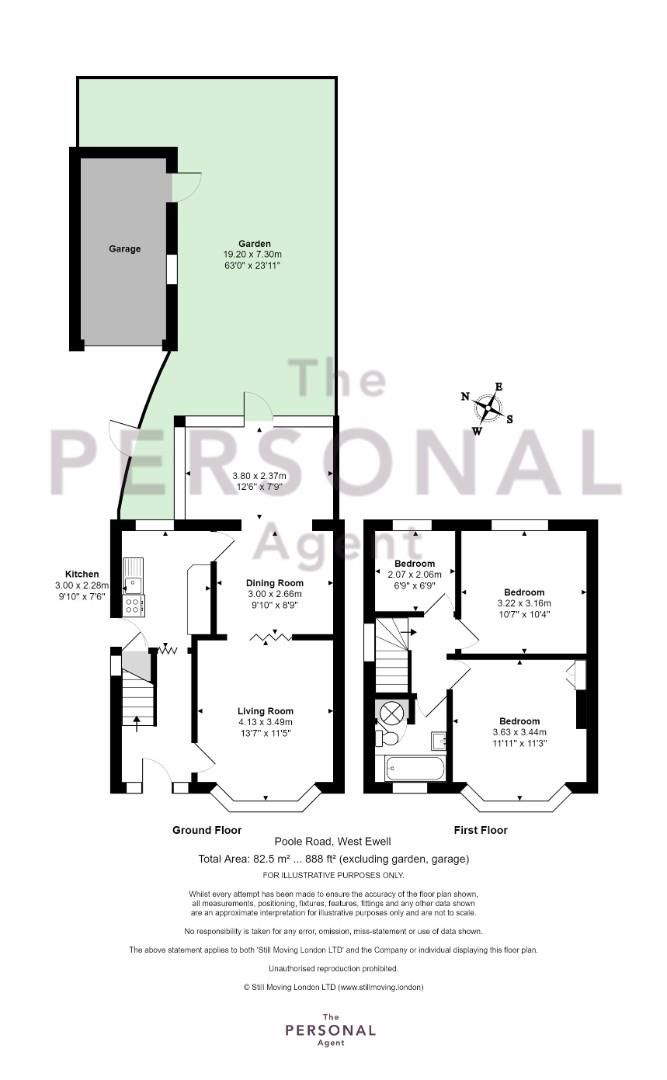 3 bed semidetached house for sale in Poole Road, West Ewell, Epsom