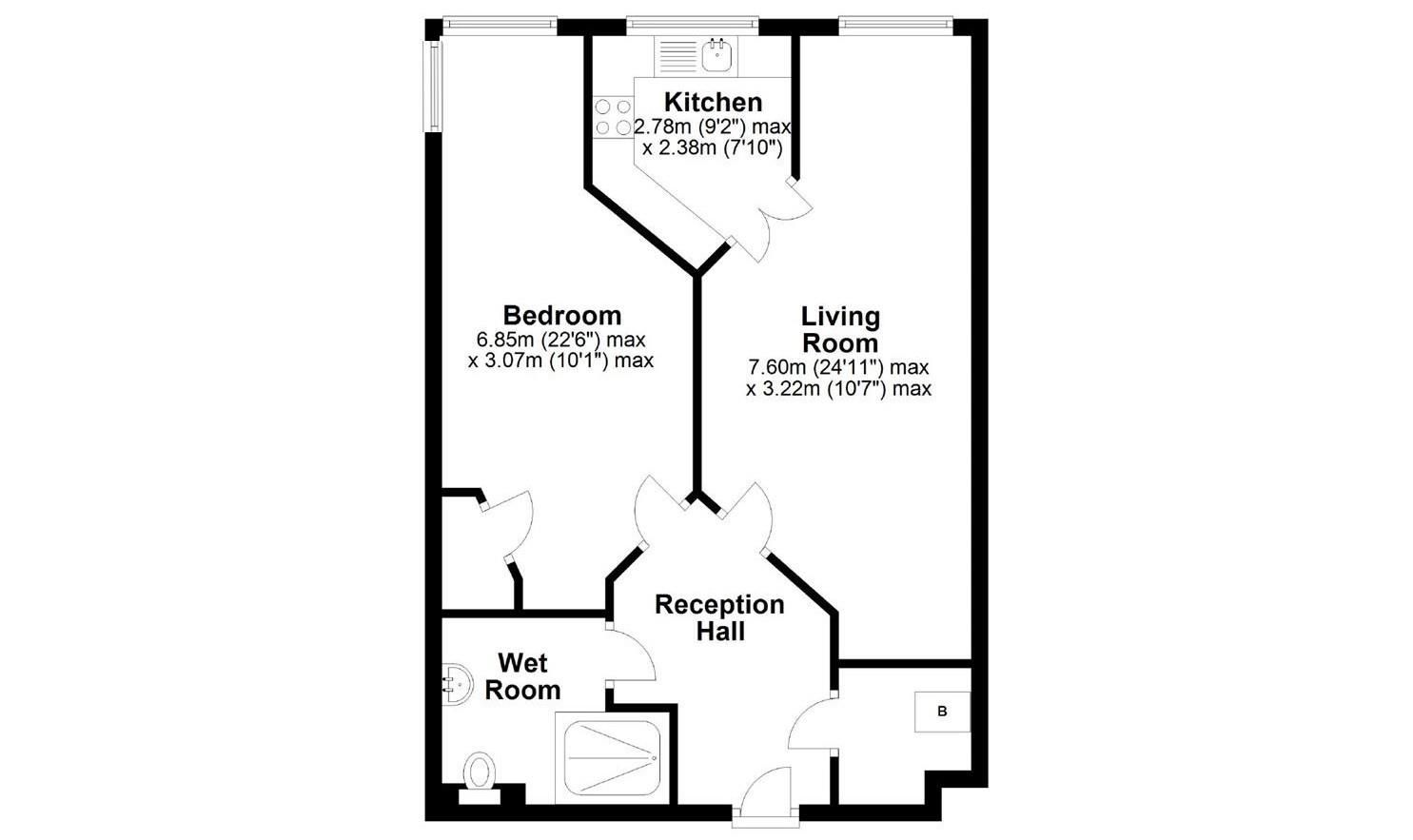 1 bed property for sale in Popham Court, Wood Lane, Chippenham SN15