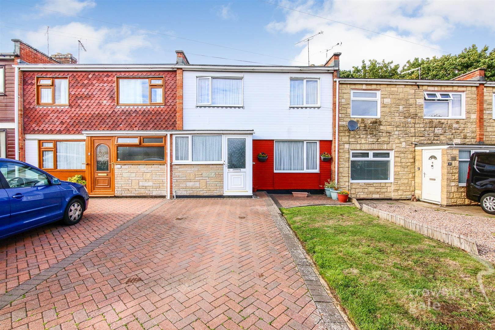 3 bed terraced house for sale in Cheshire Close, Bilton, Rugby CV22