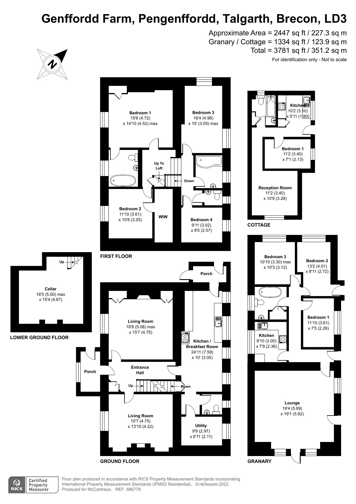 9 bed detached house for sale in Pengenffordd, Talgarth, Brecon, Powys