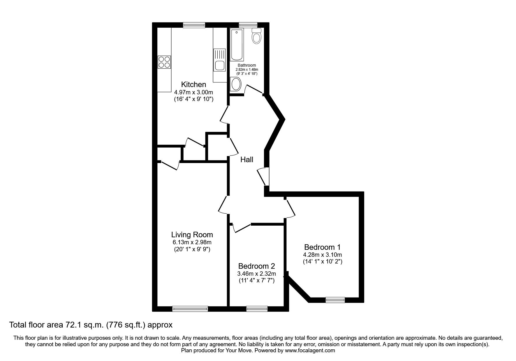 2 bed flat for sale in Buccleuch Street, Dalkeith, Midlothian EH22 Zoopla