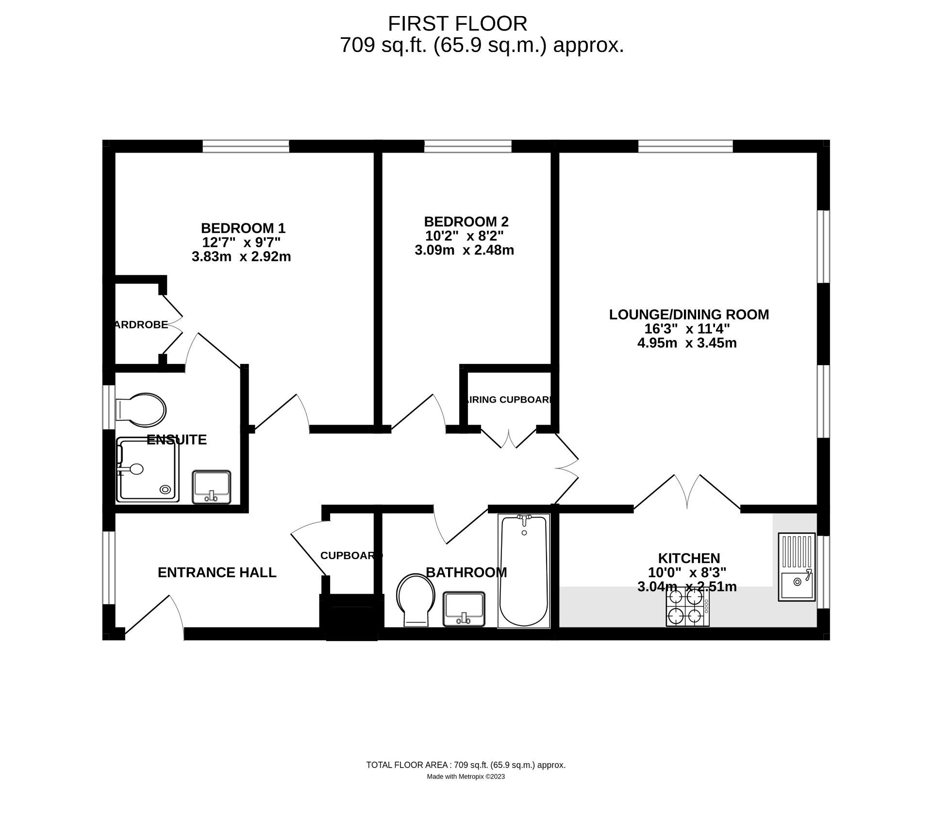 2 bed flat for sale in Debden House, Sycamore Rise, Bracknell