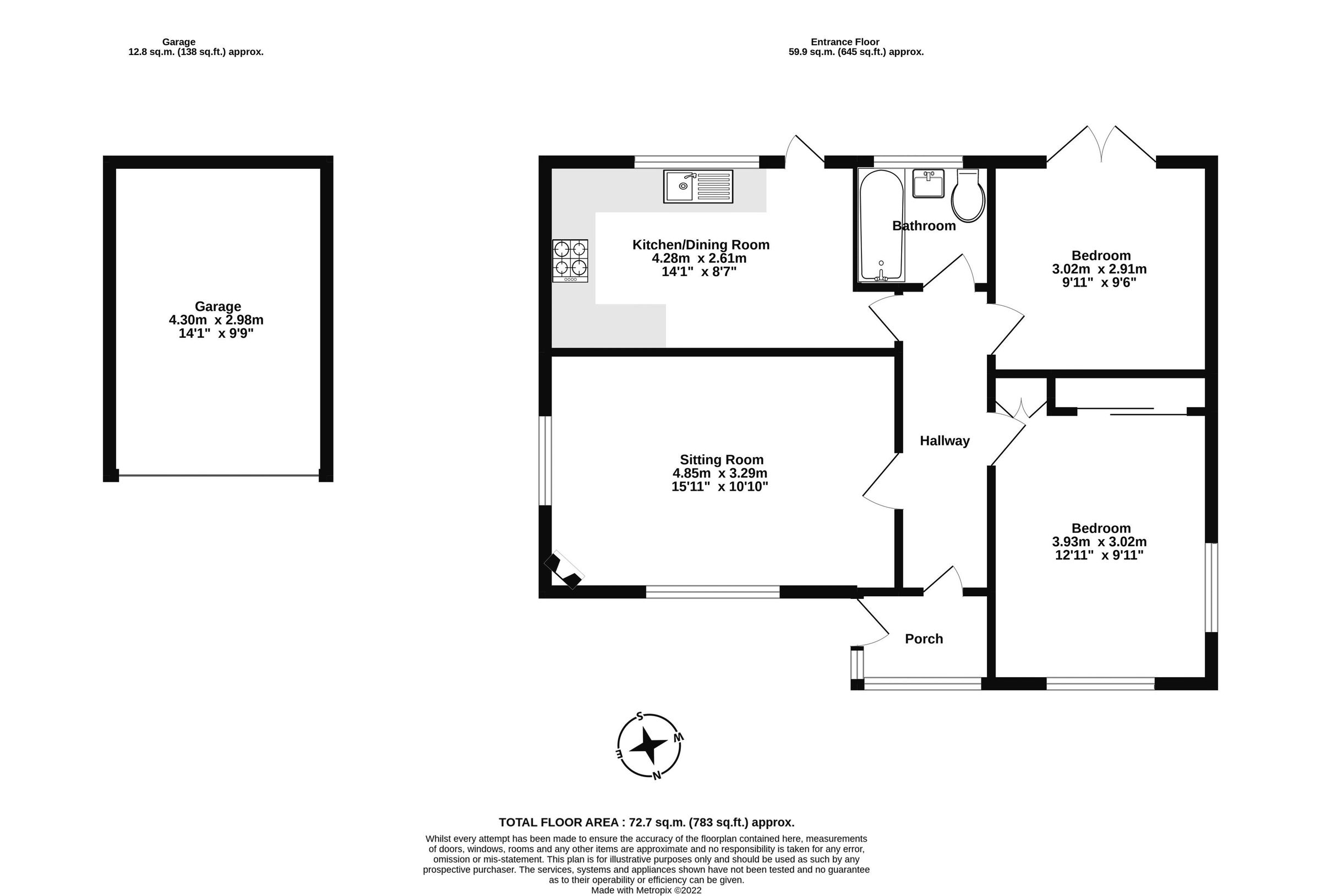 2 bed detached bungalow for sale in Forde Close, Abbotskerswell, Newton