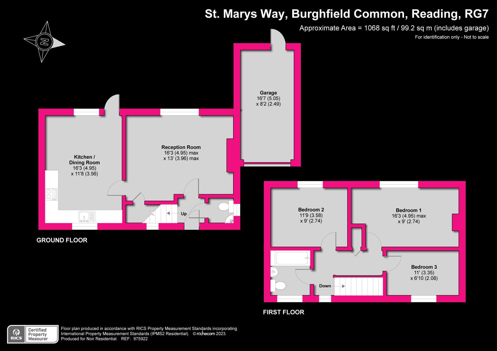 3 bed detached house for sale in St. Marys Way, Burghfield Common