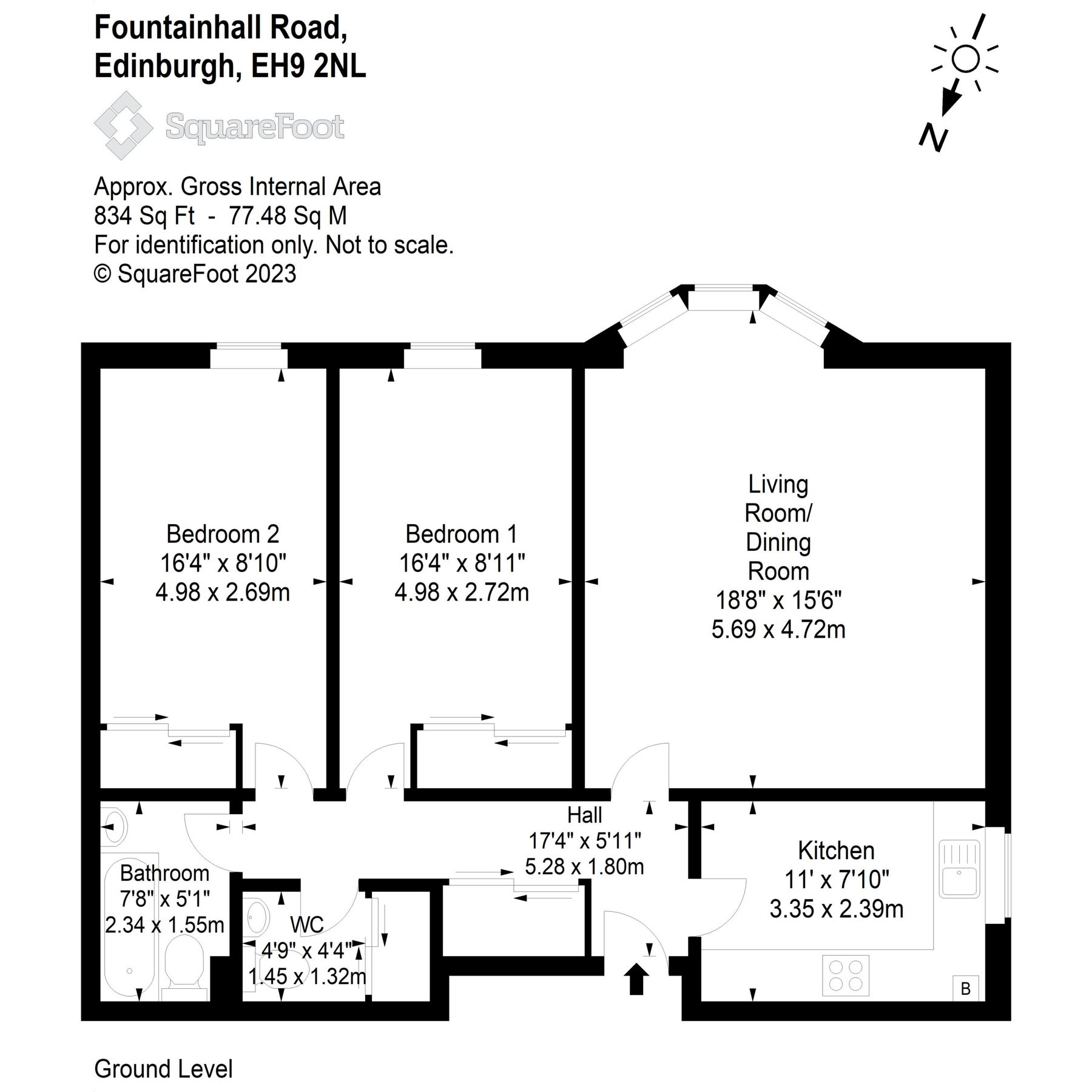 2 bed flat for sale in 3/1 Fountainhall Road, Edinburgh EH9 Zoopla
