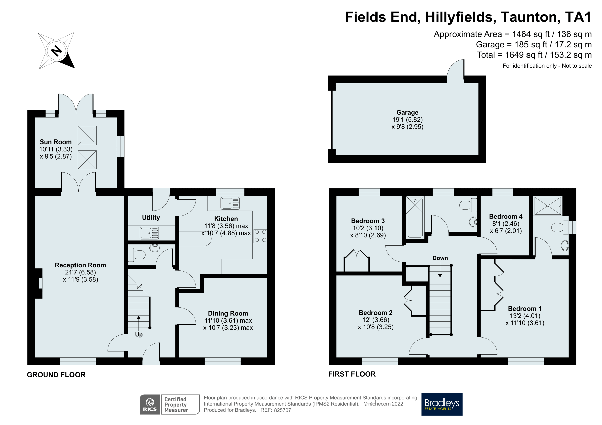 4 bed detached house for sale in Fields End, Hillyfields, Taunton