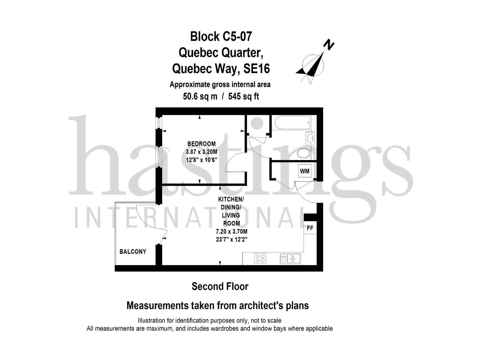 1 bed flat to rent in Hornbeam House, 22 Quebec Way, Canada Water