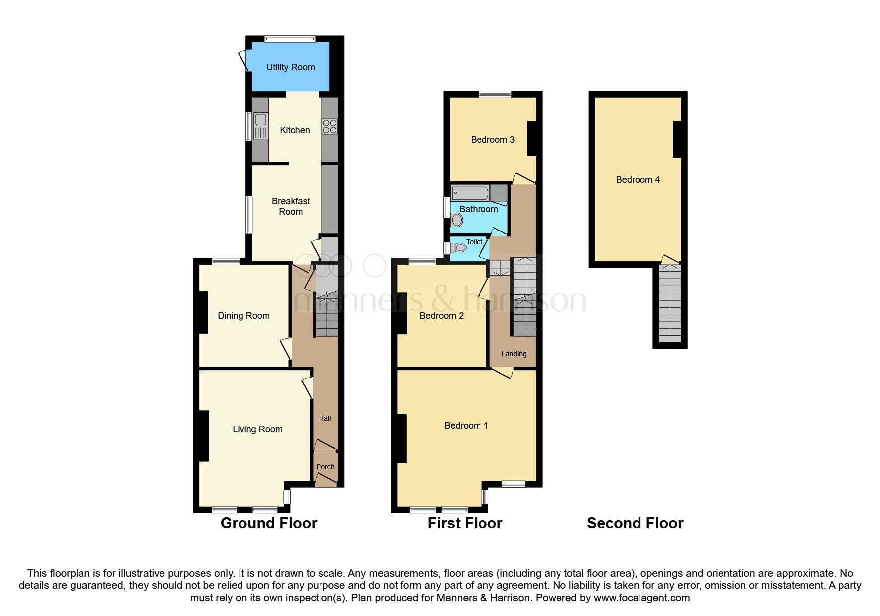 4 bed terraced house for sale in Kings Road, North Ormesby