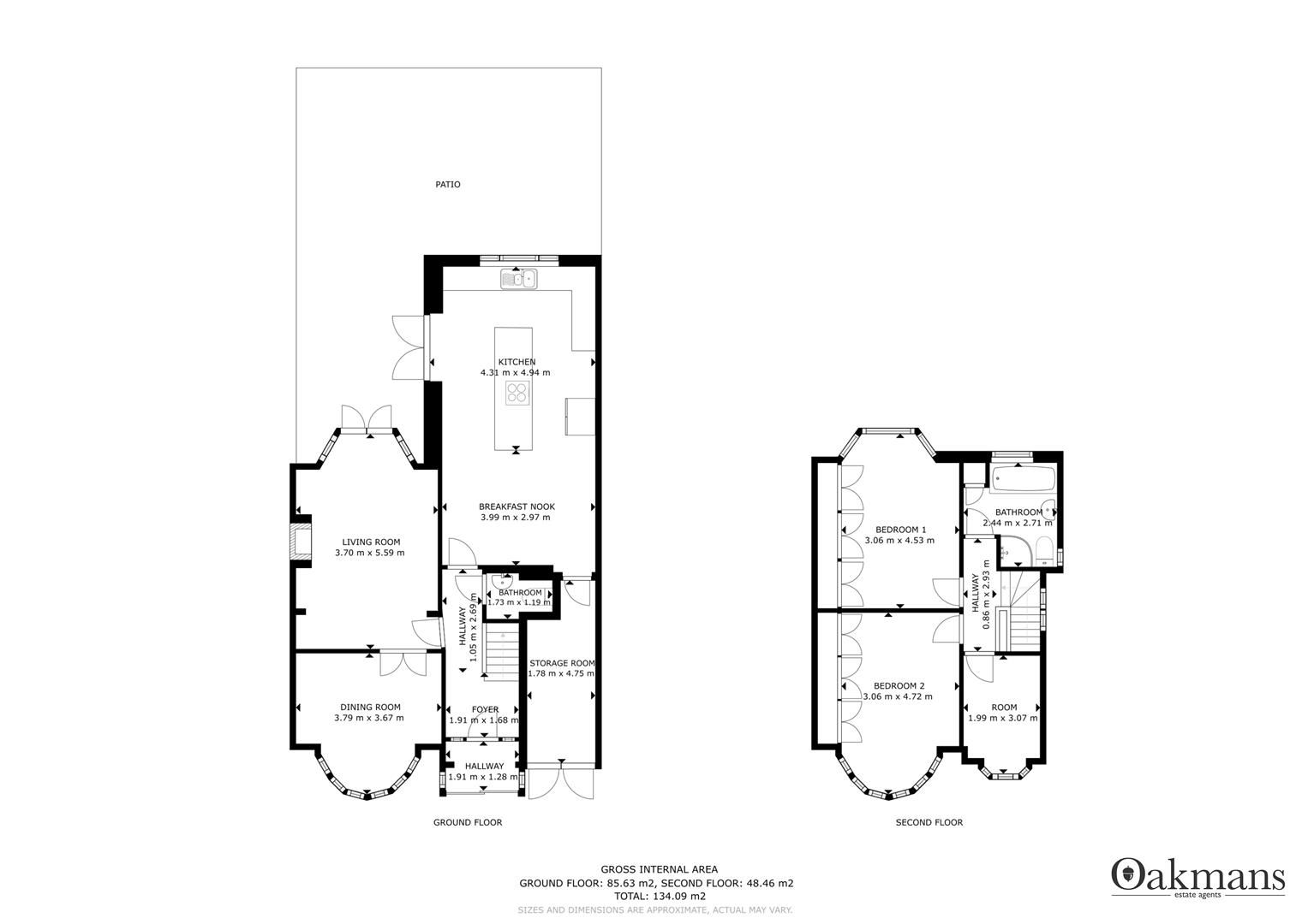 3 bed semidetached house for sale in Edenhall Road, Quinton