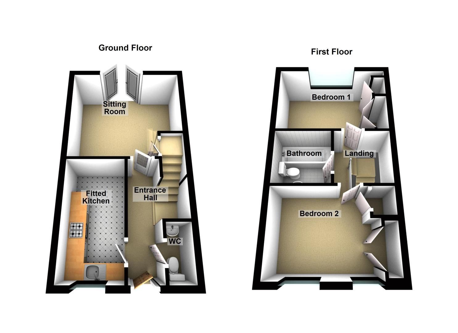 2 bed semidetached house to rent in Windermere Drive, Hilton, Derby DE65 Zoopla