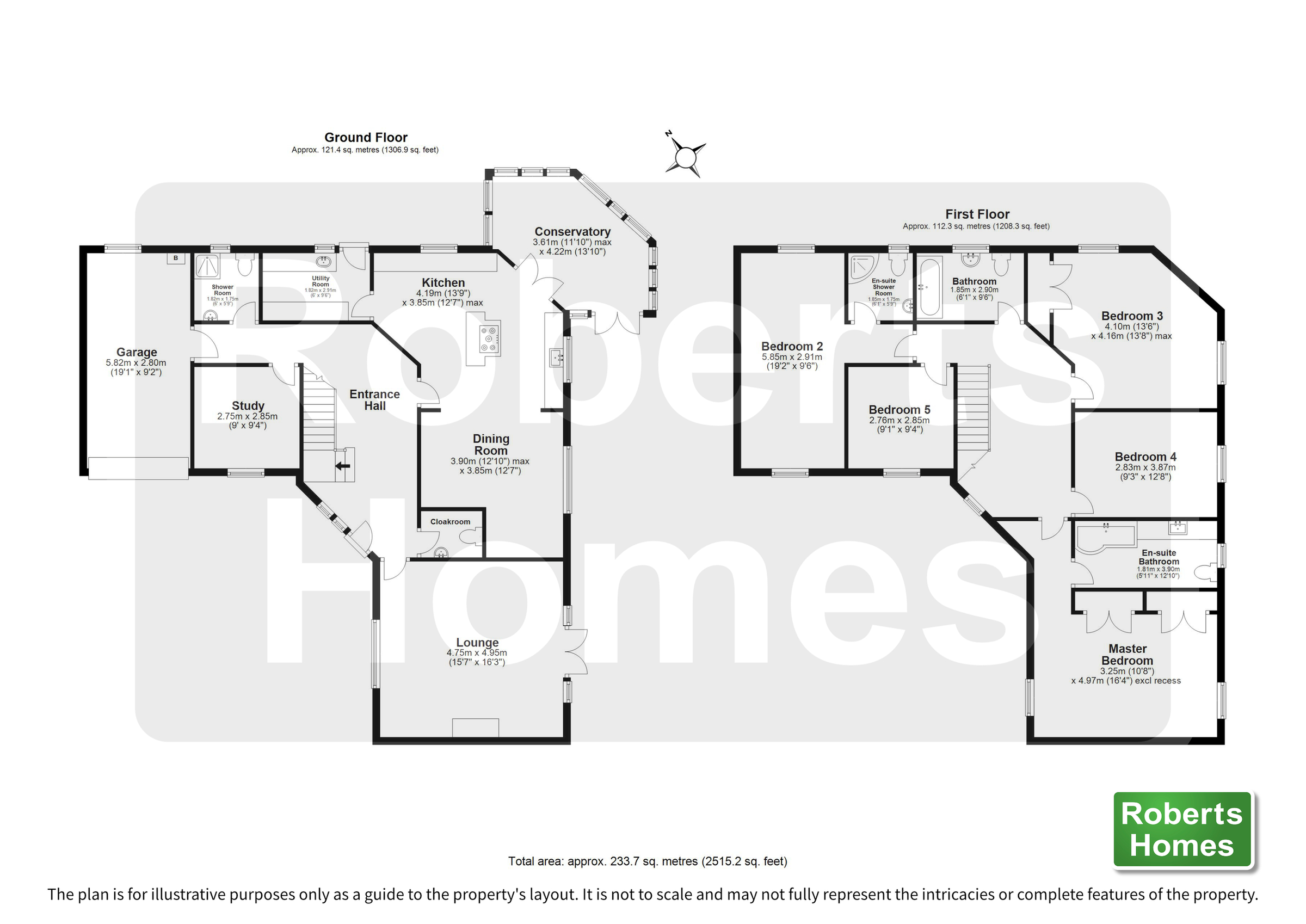 5 bed detached house for sale in Maescoed, Hendre Ladus, Ystradgynlais