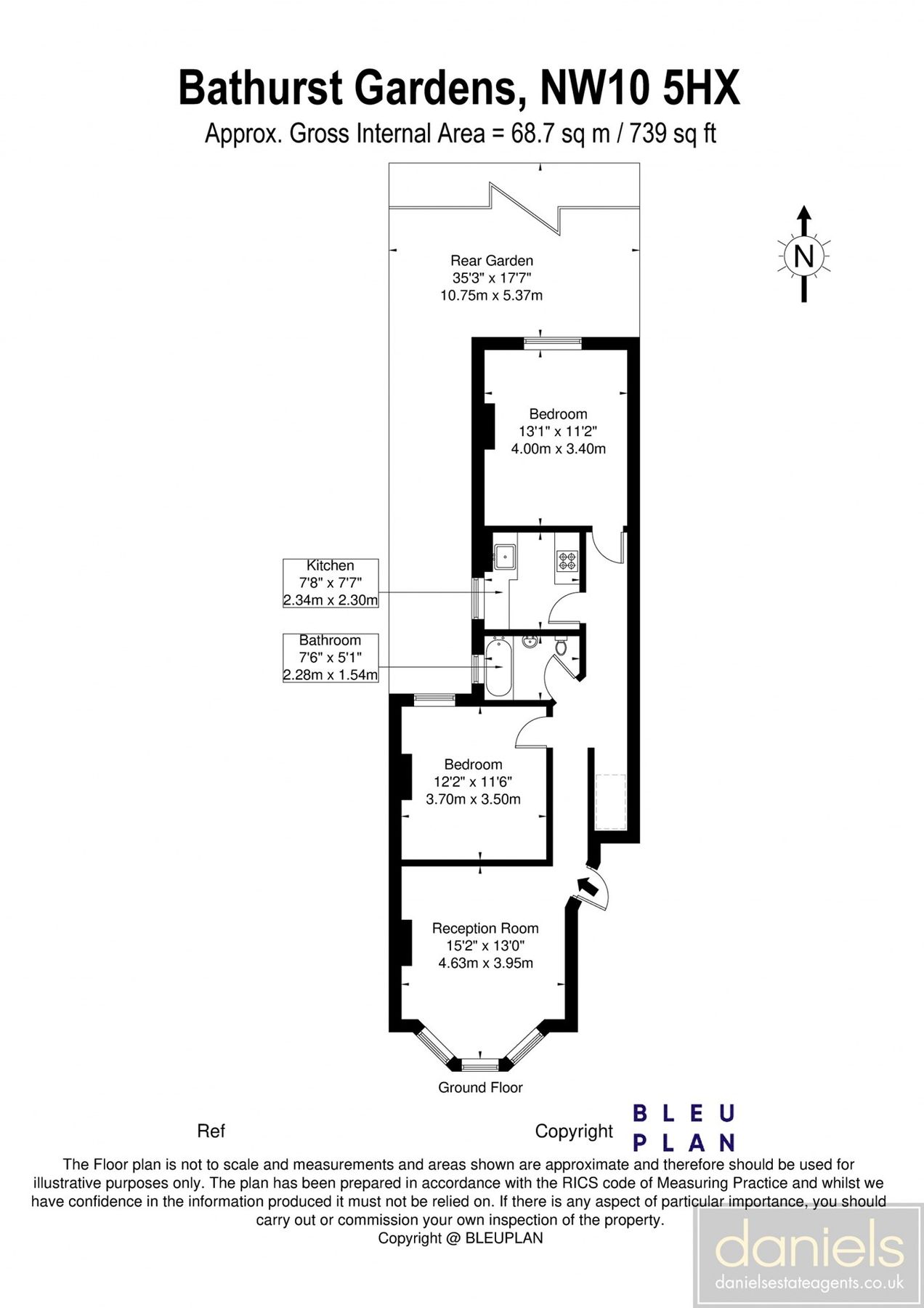 2 bed flat to rent in Bathurst Gardens, Kensal Rise, London NW10 Zoopla
