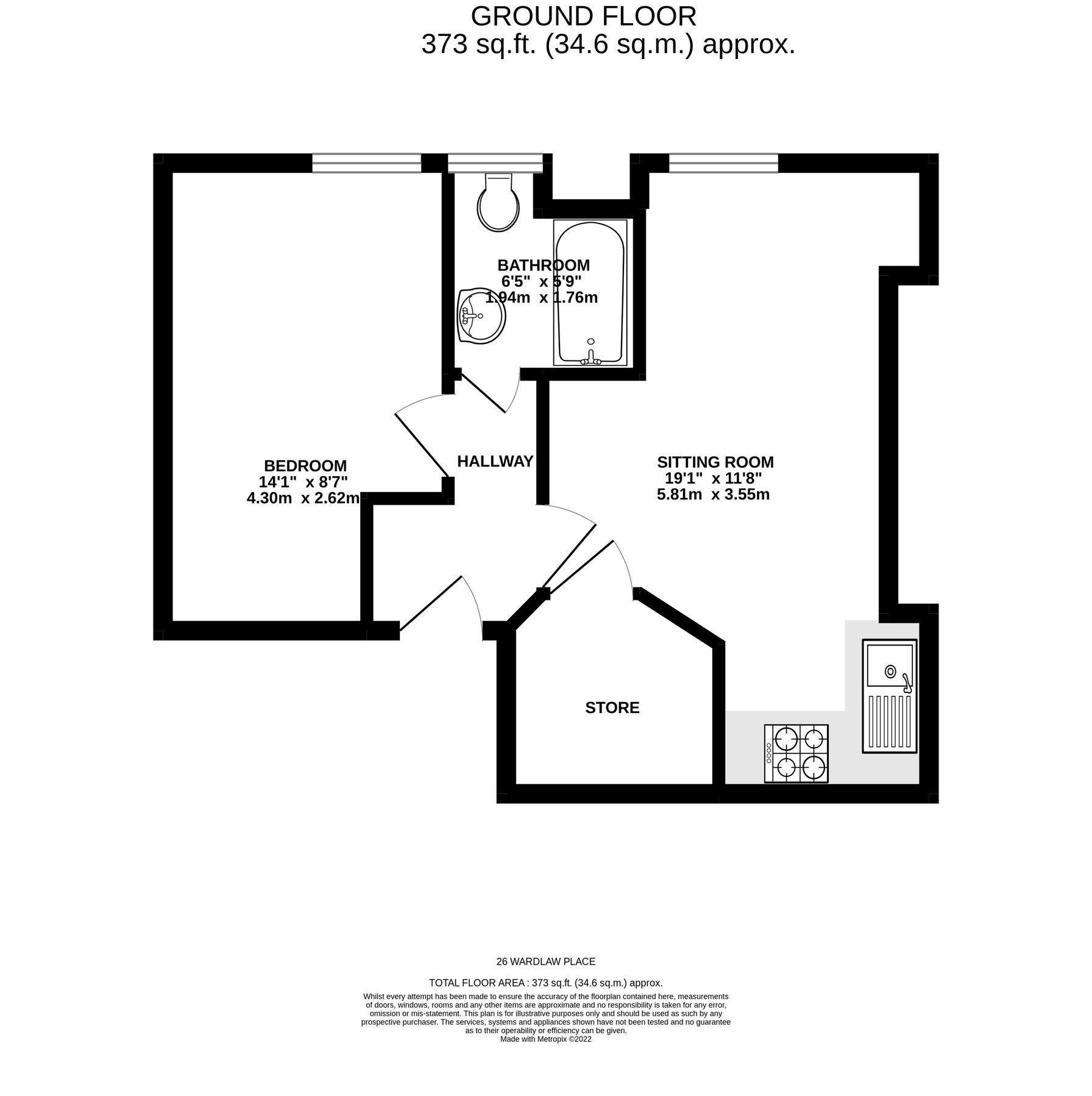 1 bed flat for sale in 26/2 Wardlaw Place, Edinburgh EH11 Zoopla
