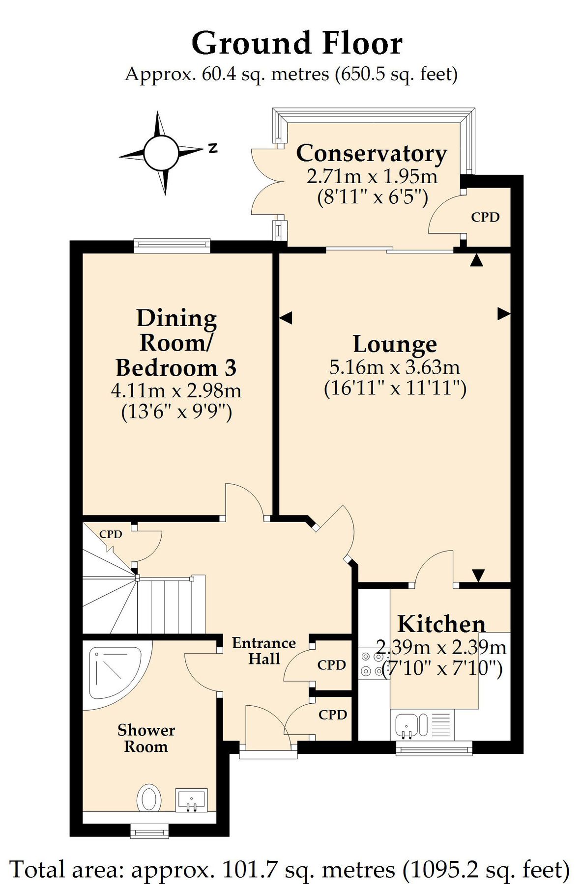 3 bed end terrace house for sale in Garden Court, Riverside Road, West