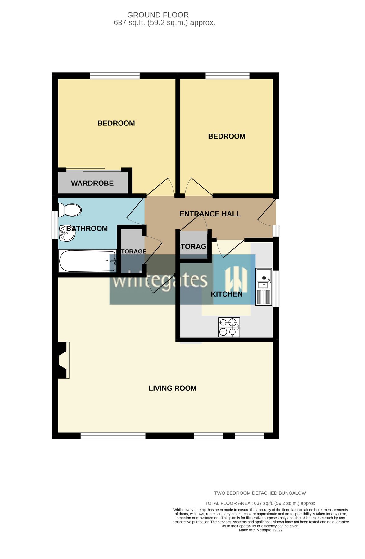 2 bed bungalow for sale in Richmond Road, Upton, Pontefract, West Yorkshire WF9 Zoopla