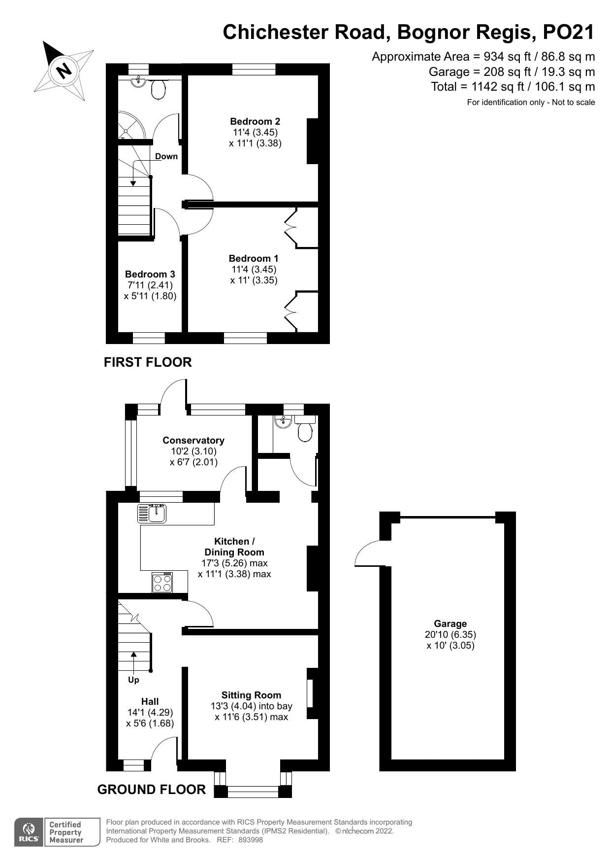 3 bed terraced house for sale in Chichester Road, Bognor Regis PO21