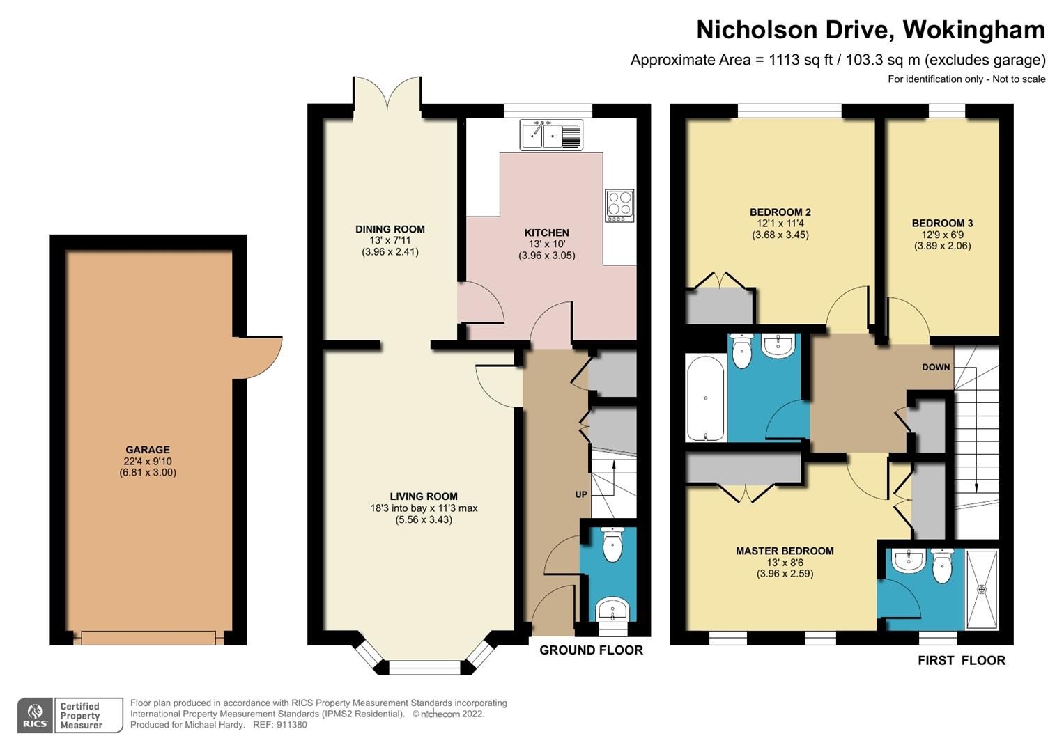 3 bed semidetached house for sale in Nicholson Drive Wokingham