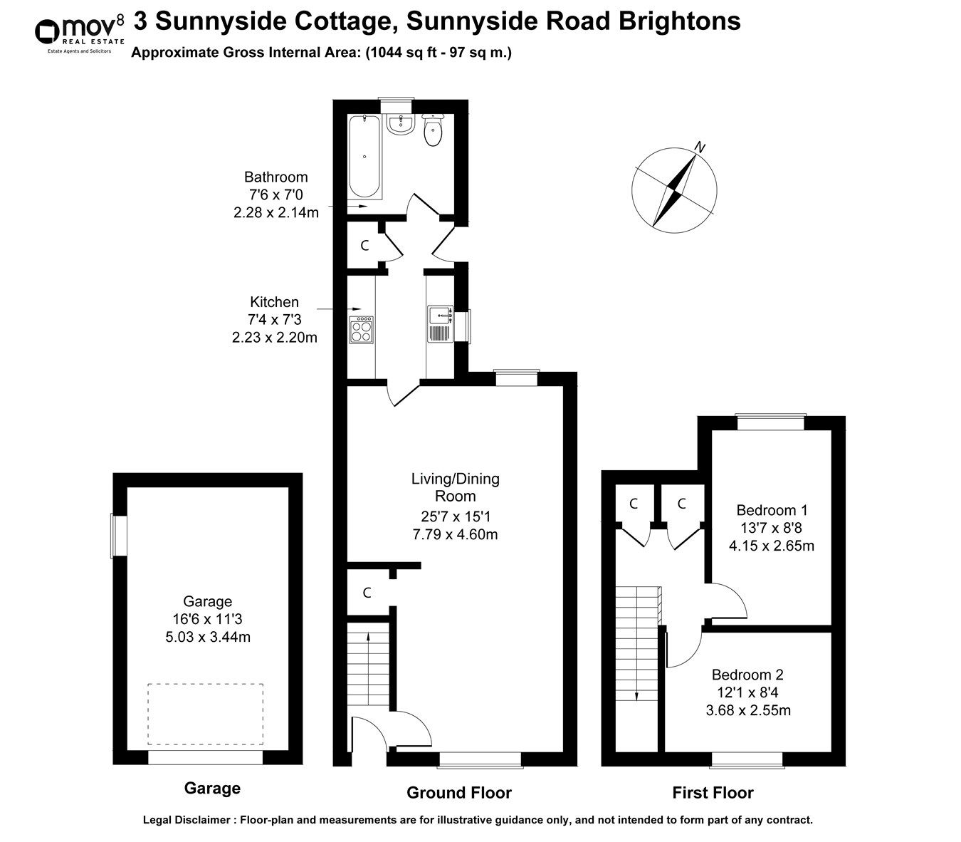 2 bed end terrace house for sale in Sunnyside Road, Brightons, Falkirk