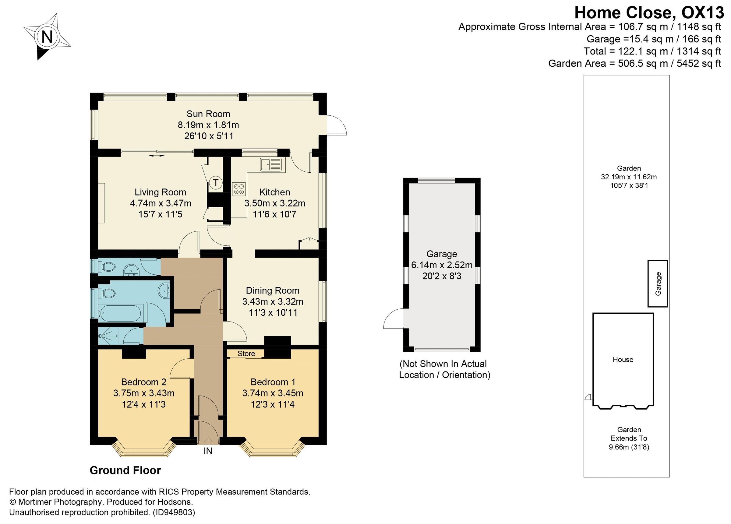 2 bed detached bungalow for sale in Home Close, Wootton, Abingdon OX13