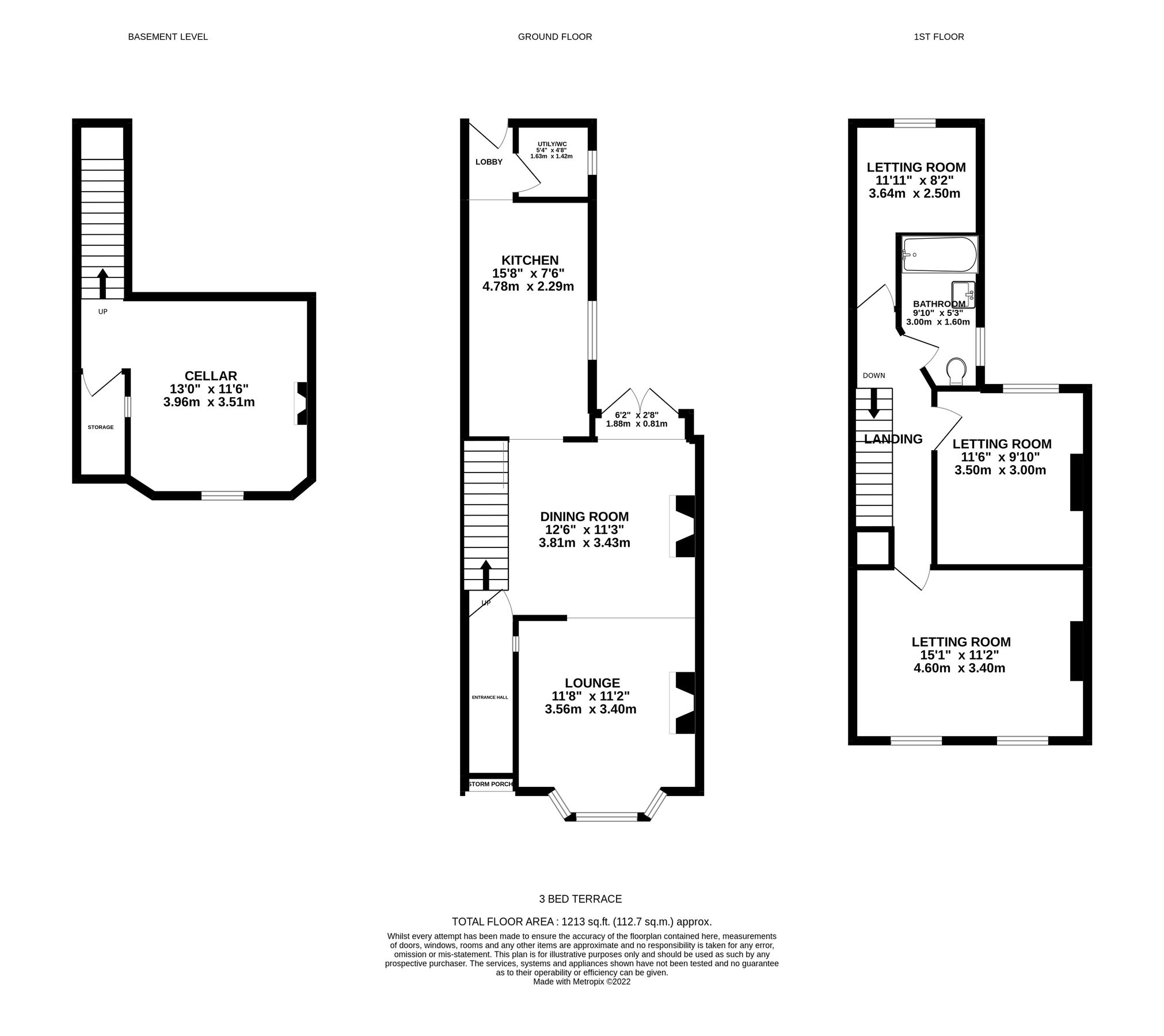 3 bed terraced house for sale in Whitworth Road, Abington, Northampton