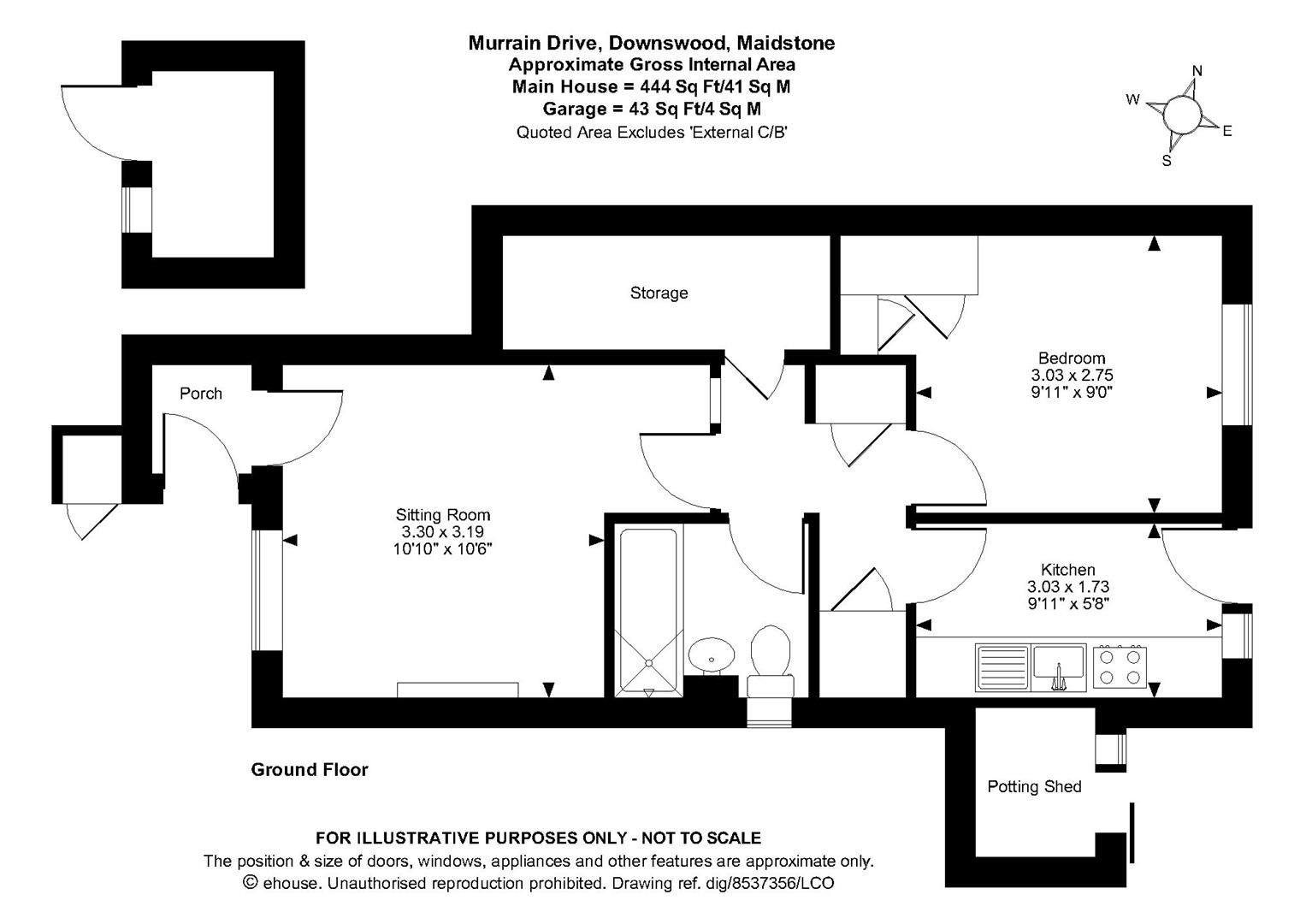 1 bed for sale in Murrain Drive, Downswood, Maidstone ME15