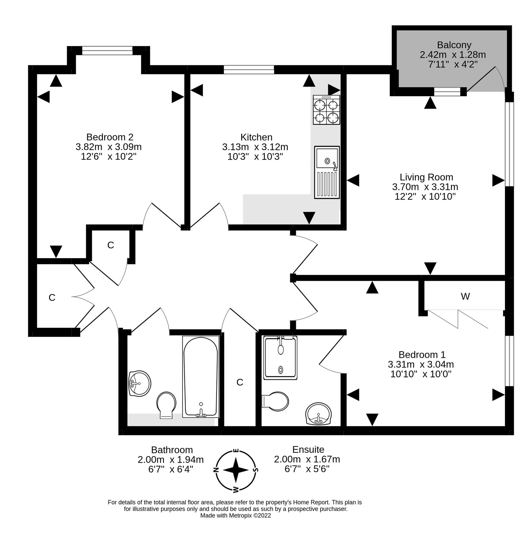 2 bed flat for sale in 31/29 Brunswick Road, Brunswick, Edinburgh EH7