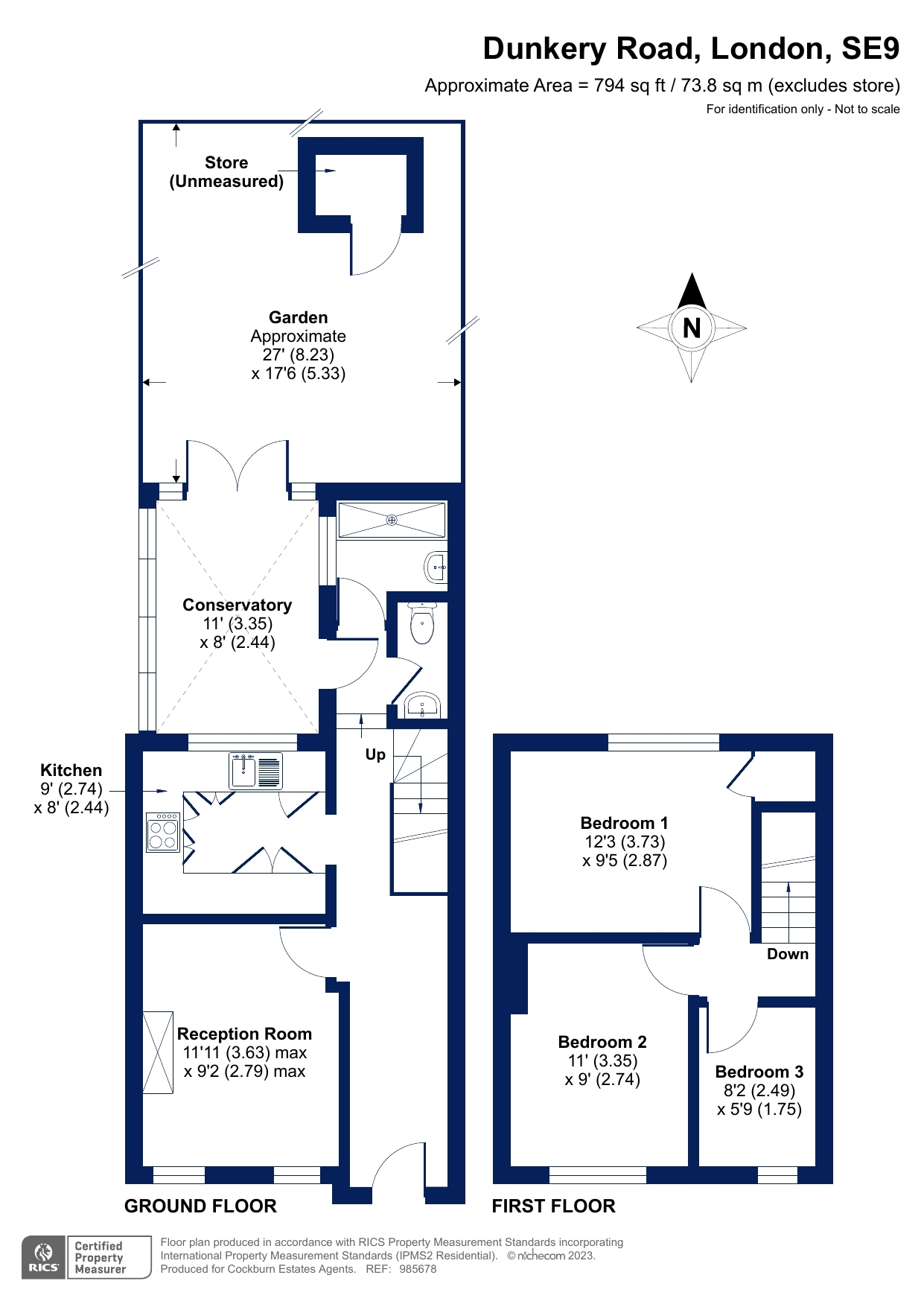 3 bed terraced house for sale in Dunkery Road, London SE9 Zoopla