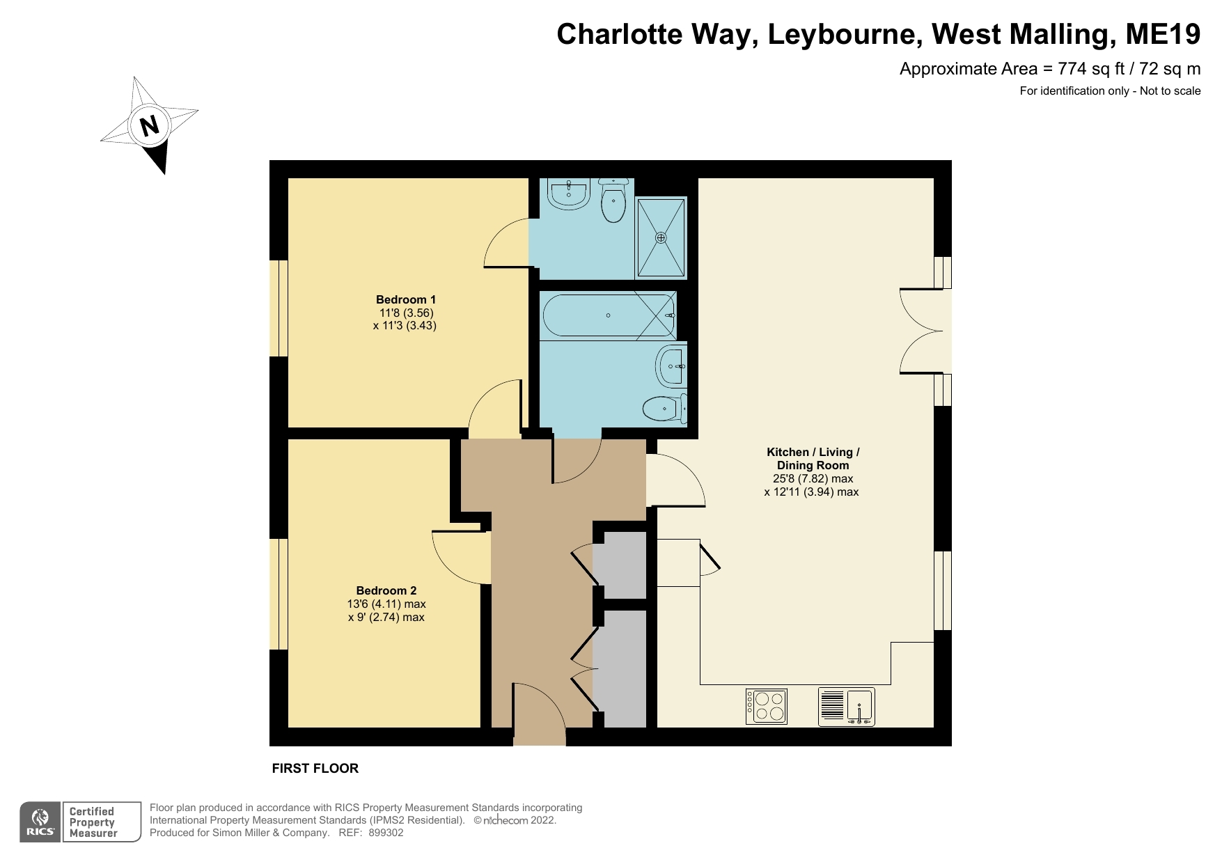 2 bed flat for sale in Charlotte Way, Leybourne, West Malling ME19 Zoopla