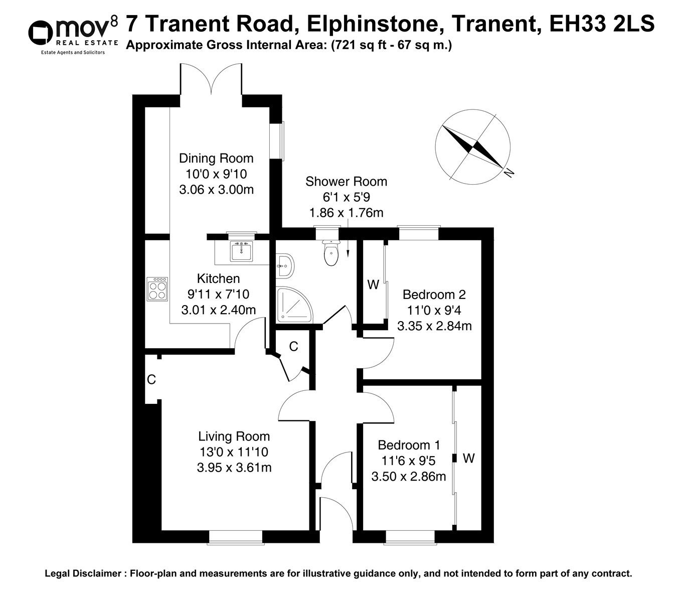 2 bed semidetached bungalow for sale in Tranent Road, Elphinstone