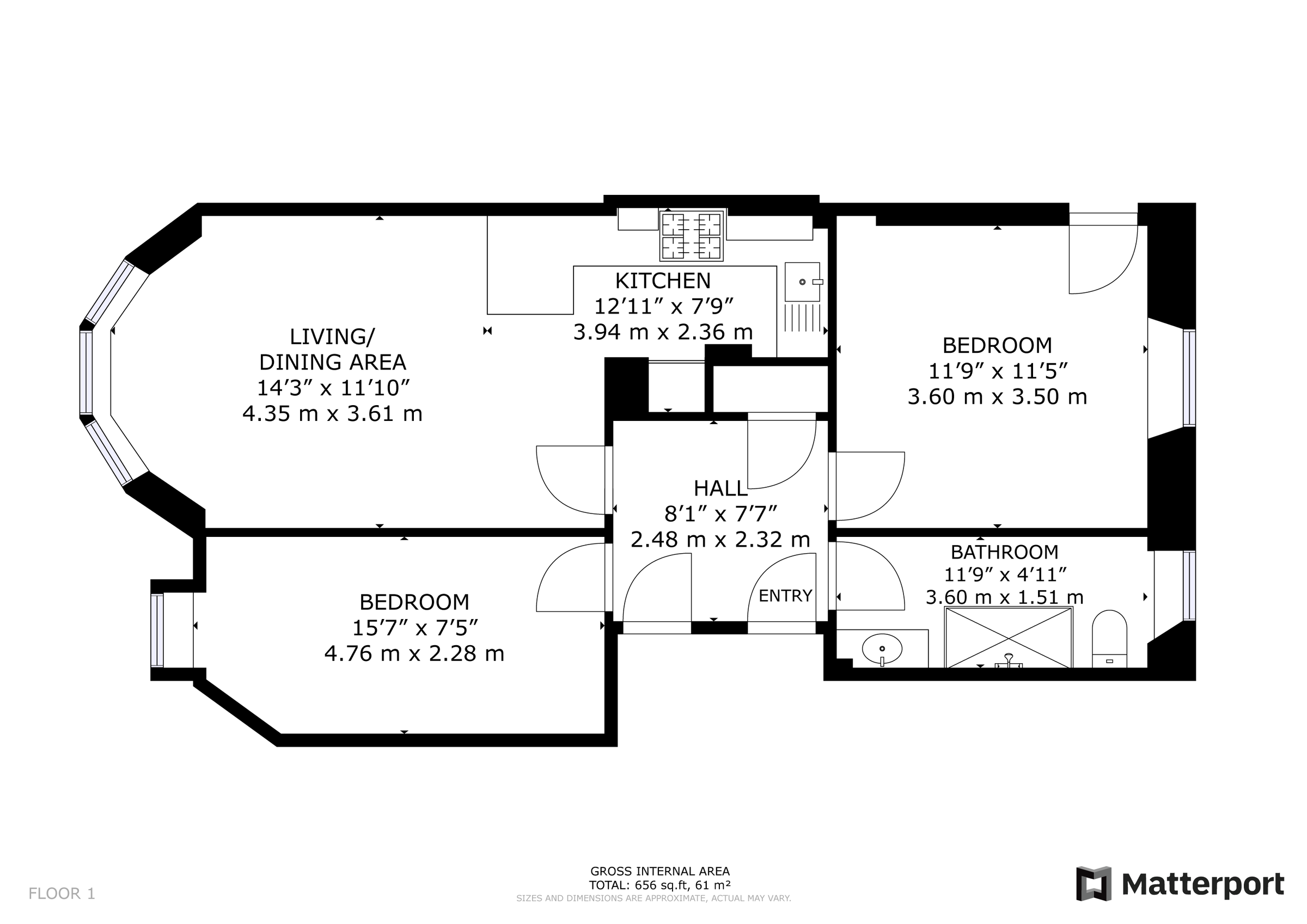 2 bed flat for sale in Somerville Drive, Mount Florida, Glasgow G42