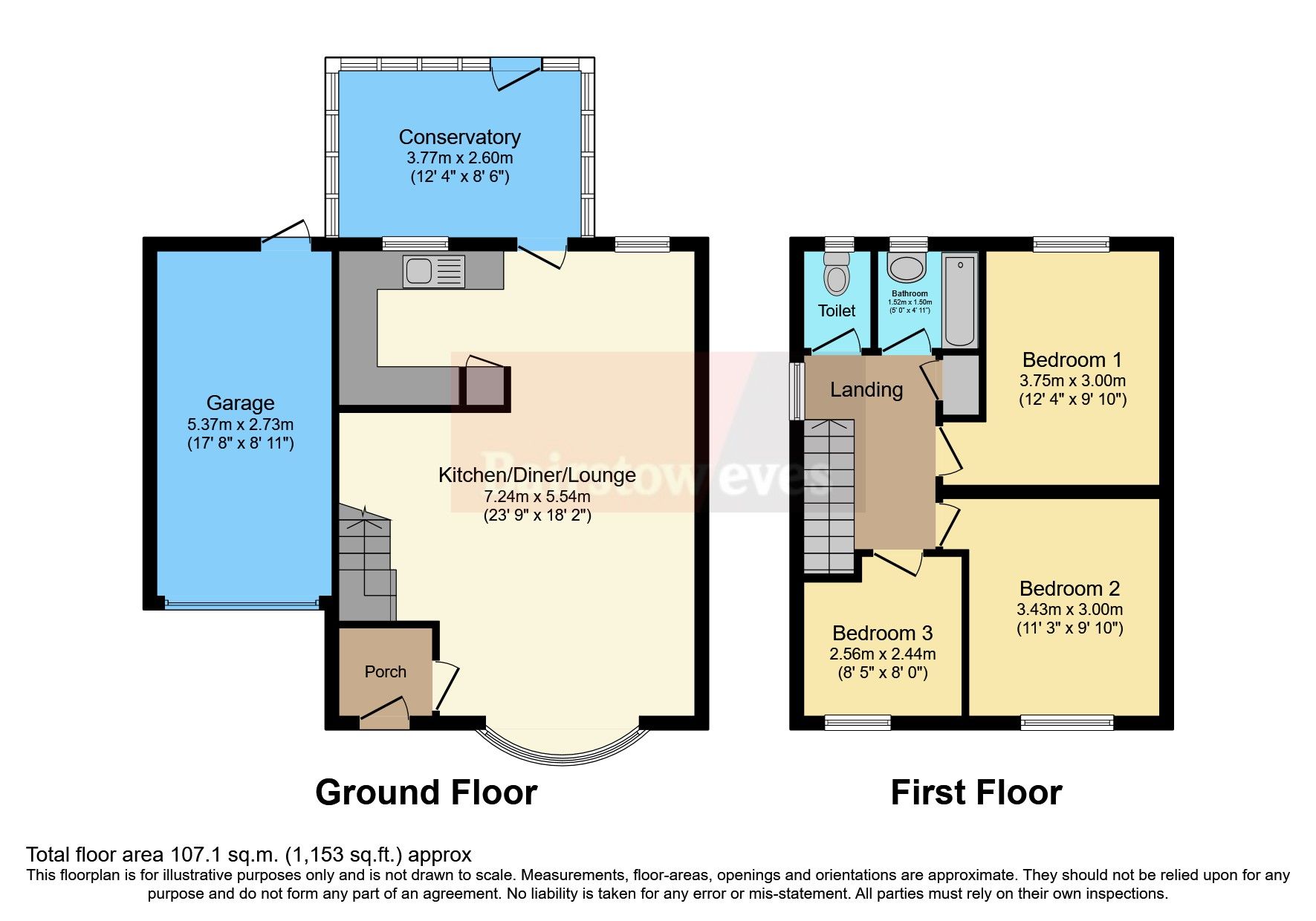 3 bed linkdetached house for sale in Western Approaches, Eastwood
