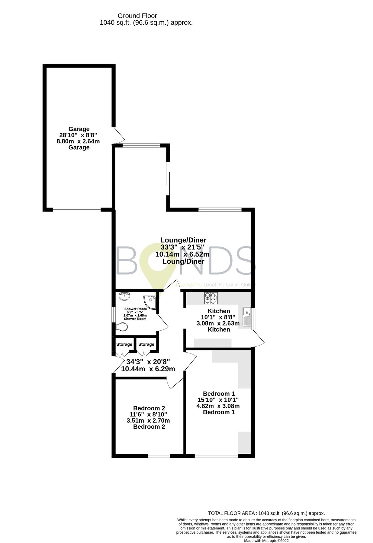 2 bed detached bungalow for sale in Brinkinfield Road, Chalgrove