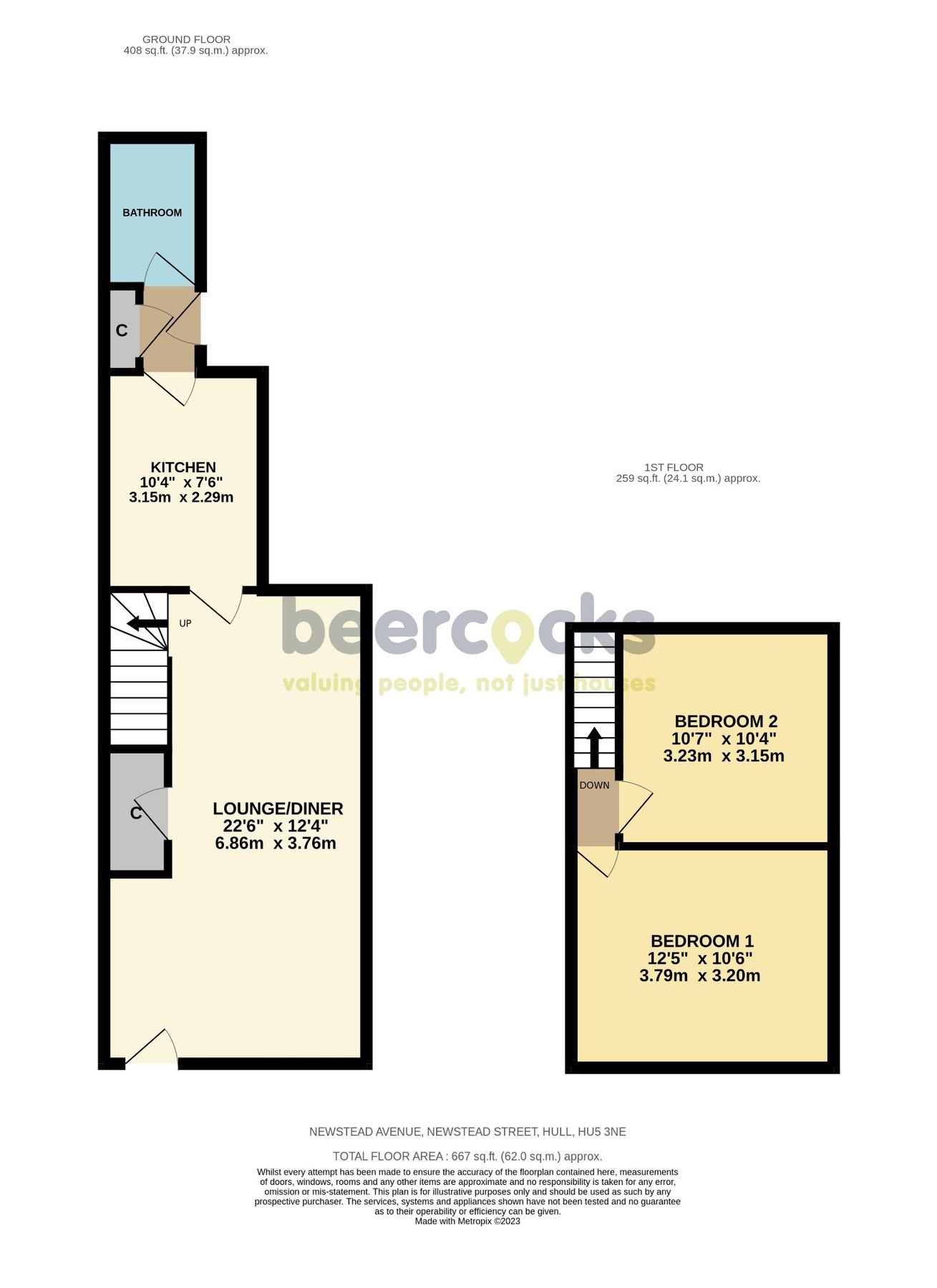 2 bed terraced house for sale in Newstead Avenue, Newstead Street, Hull