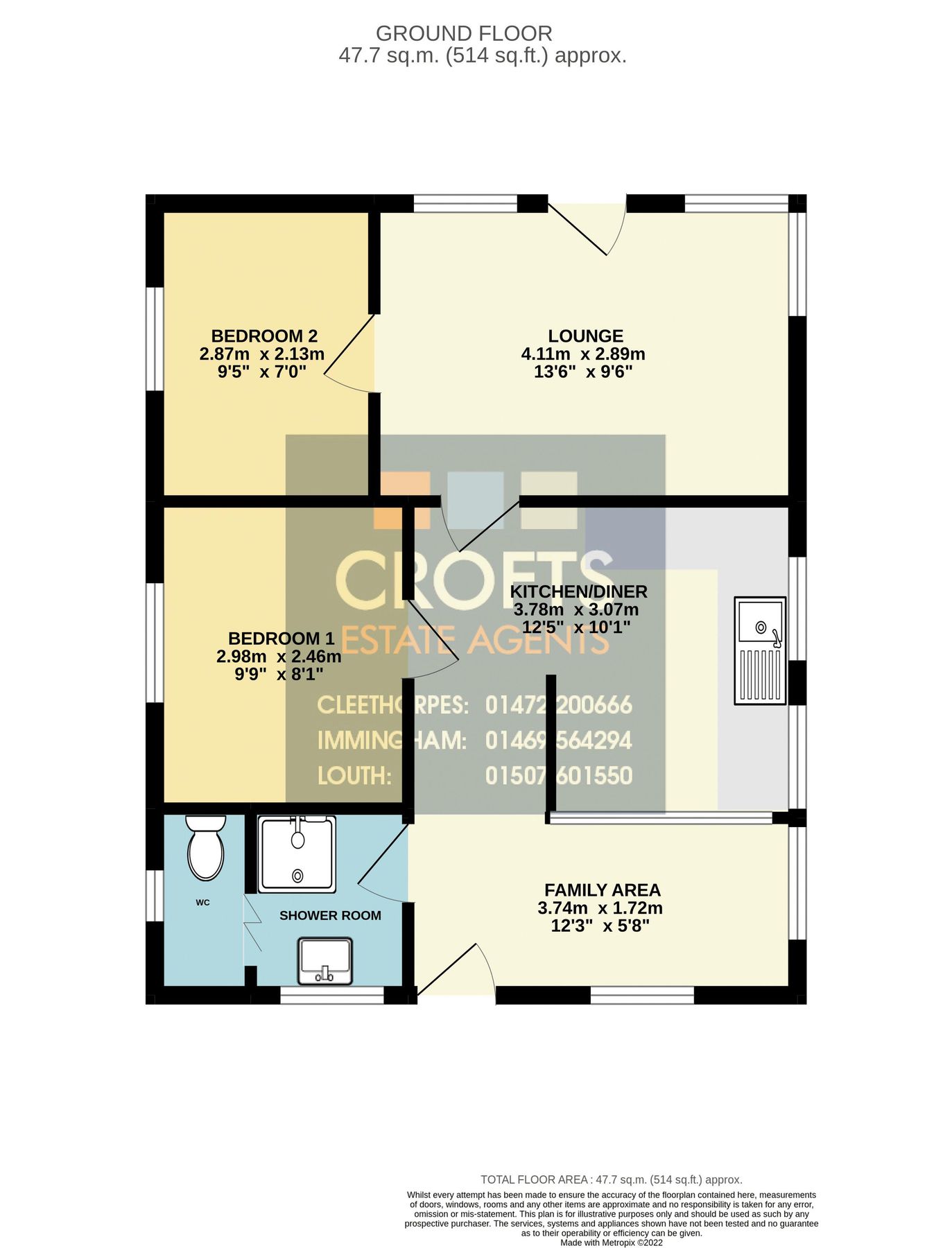 2 bed property for sale in Humberston Fitties, Humberston, Grimsby DN36