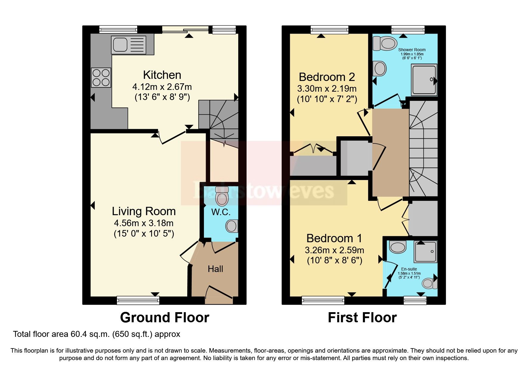 2 bed terraced house for sale in Hedingham Road, Chafford Hundred