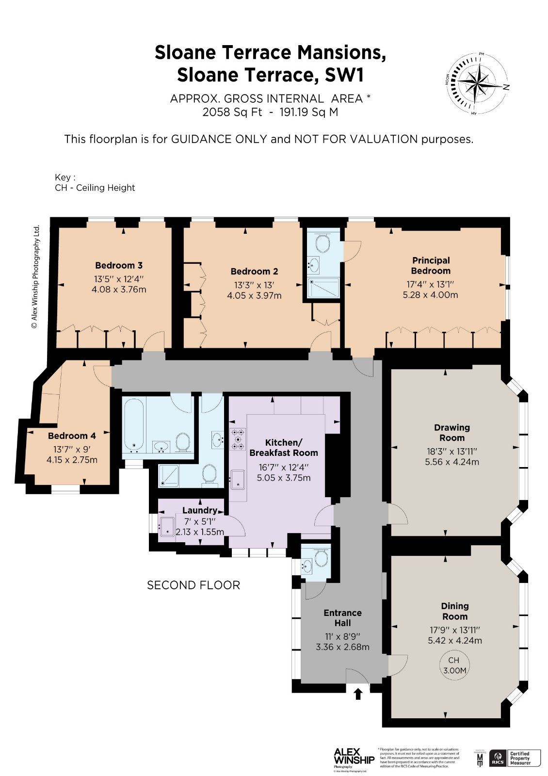 4 bed flat for sale in Sloane Terrace Mansions, Sloane Terrace, London