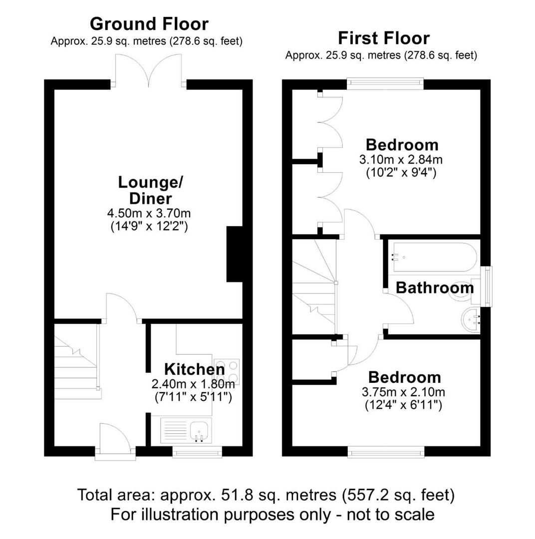 2 bed terraced house for sale in The Stepping Stones, St. Annes Park