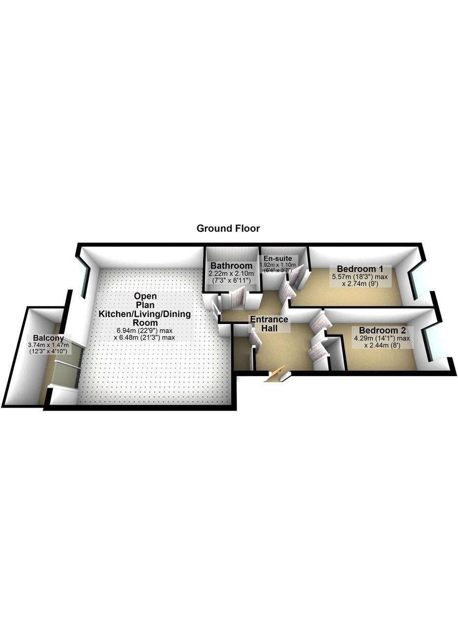 2 bed flat for sale in Shotley Lodge, Queen Victoria Drive, Shotley