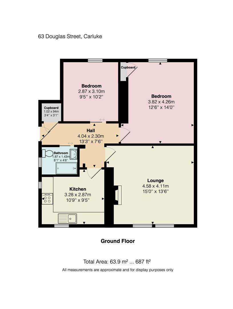 2 bed flat for sale in Douglas Street, Carluke ML8 Zoopla