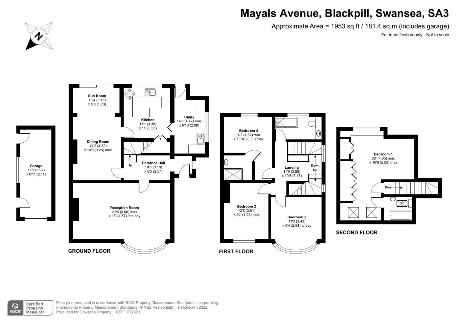 4 bed semidetached house for sale in Mayals Avenue, Blackpill, Swansea