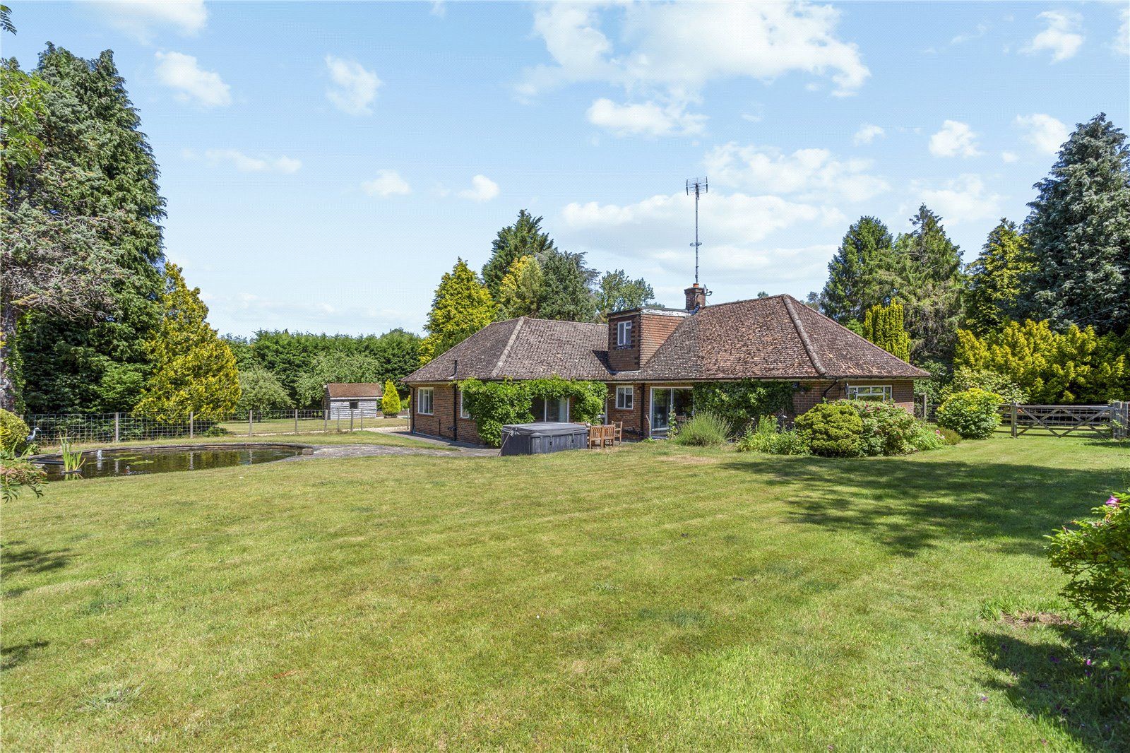 5 bed detached house for sale in Tilford Road, Churt, Farnham, Surrey