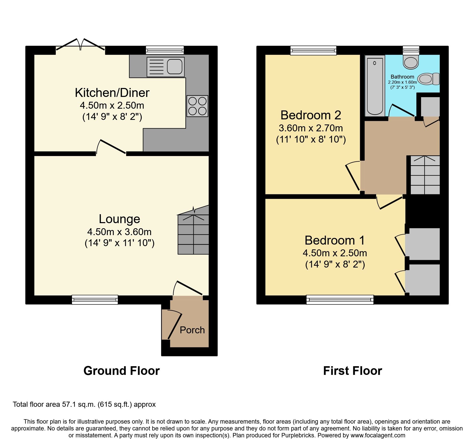 2 bed end terrace house for sale in Meadow Vale, Barry CF63 Zoopla