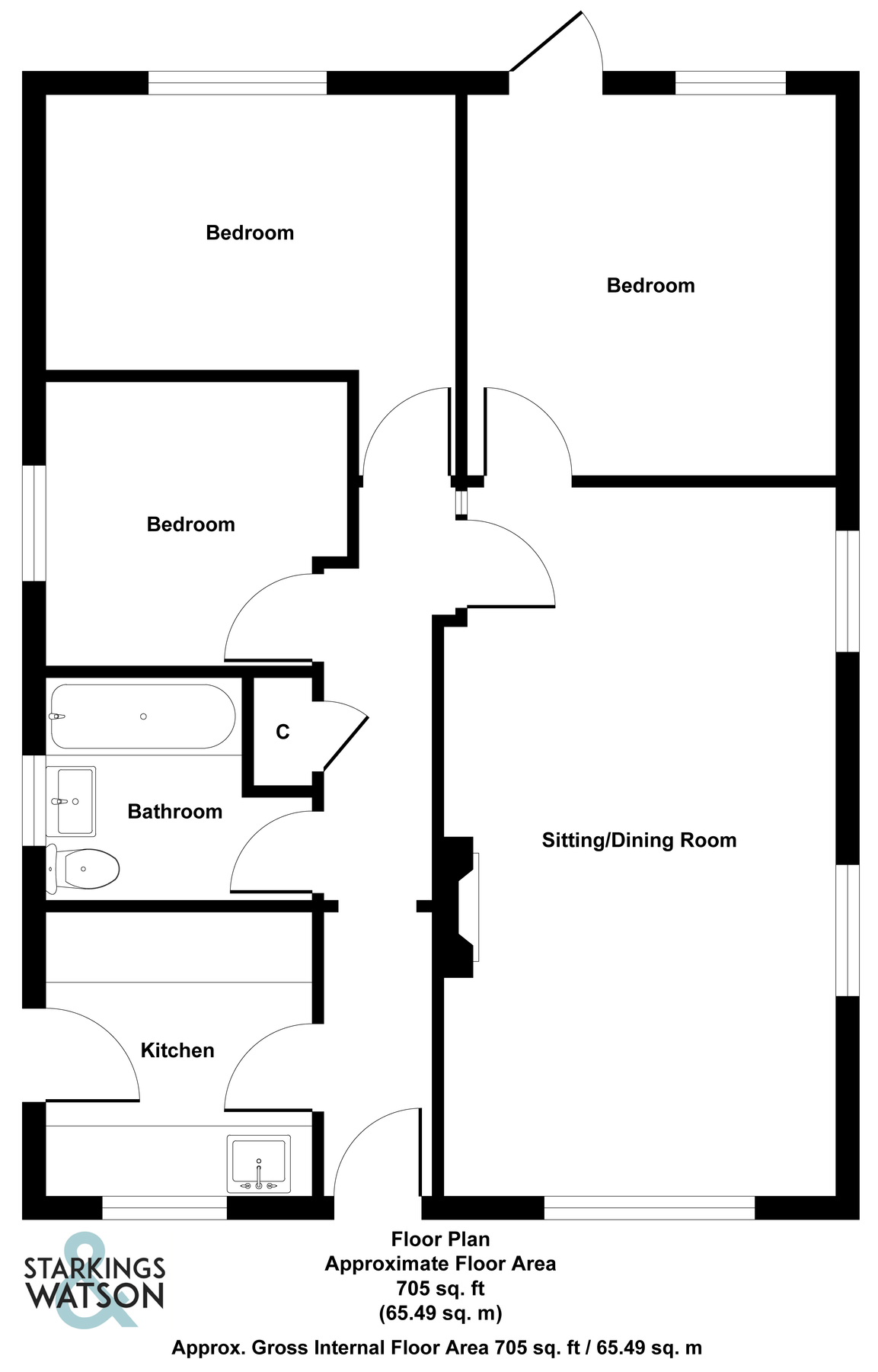 3 bed detached bungalow for sale in Hardingham Road, Hingham, Norwich