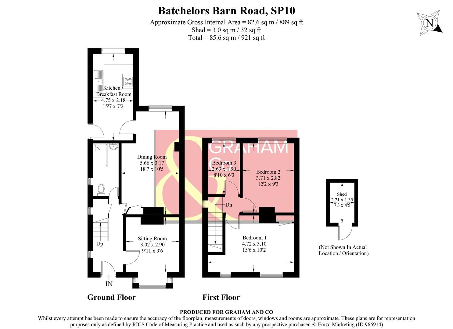 3 bed detached house for sale in Batchelors Barn Road, Andover SP10