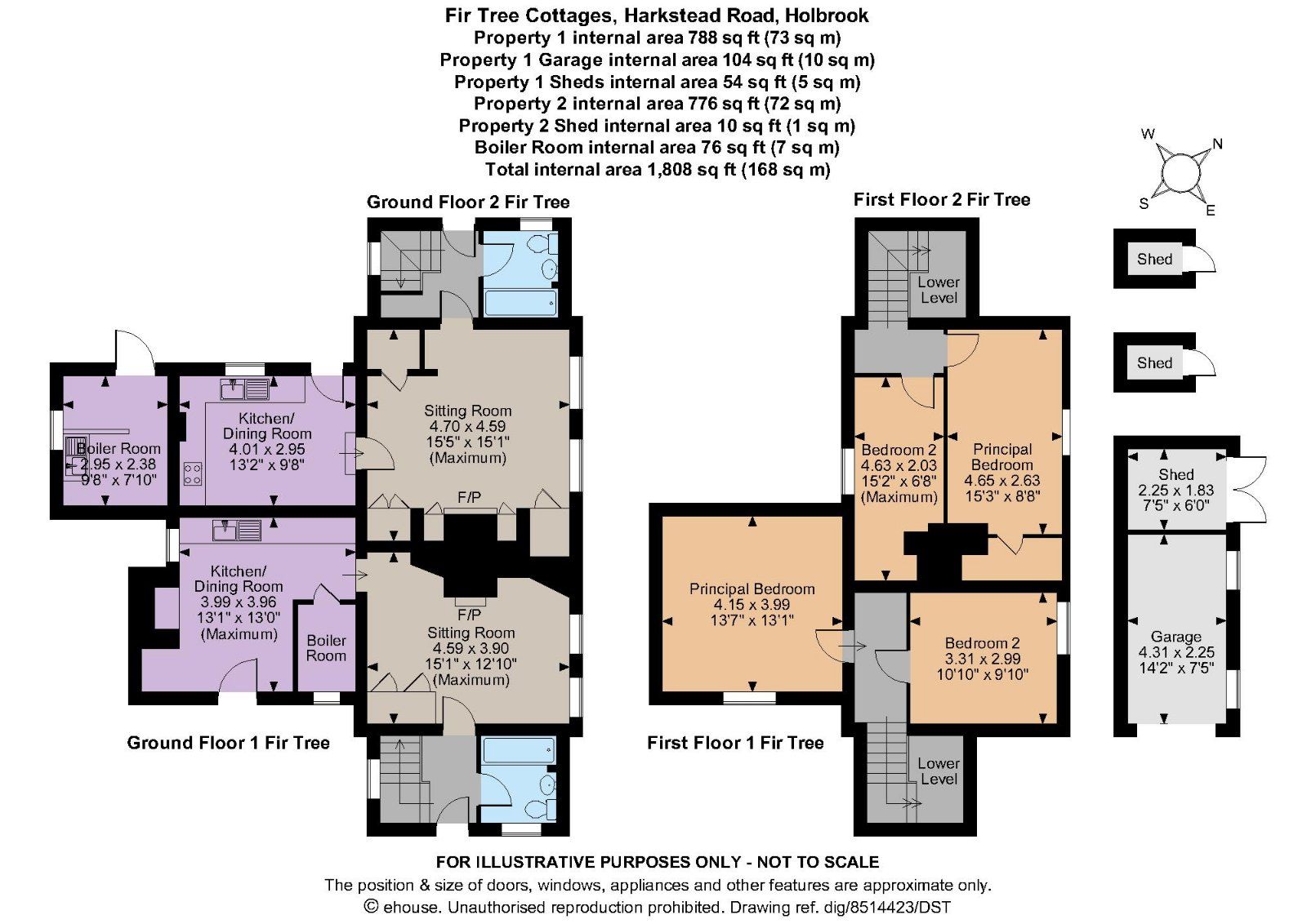2 bed semidetached house for sale in Harkstead Road, Holbrook, Ipswich