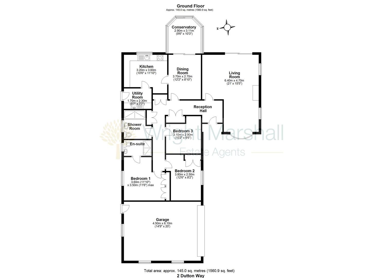 3 bed detached bungalow for sale in Dutton Way, Nantwich, Cheshire CW5