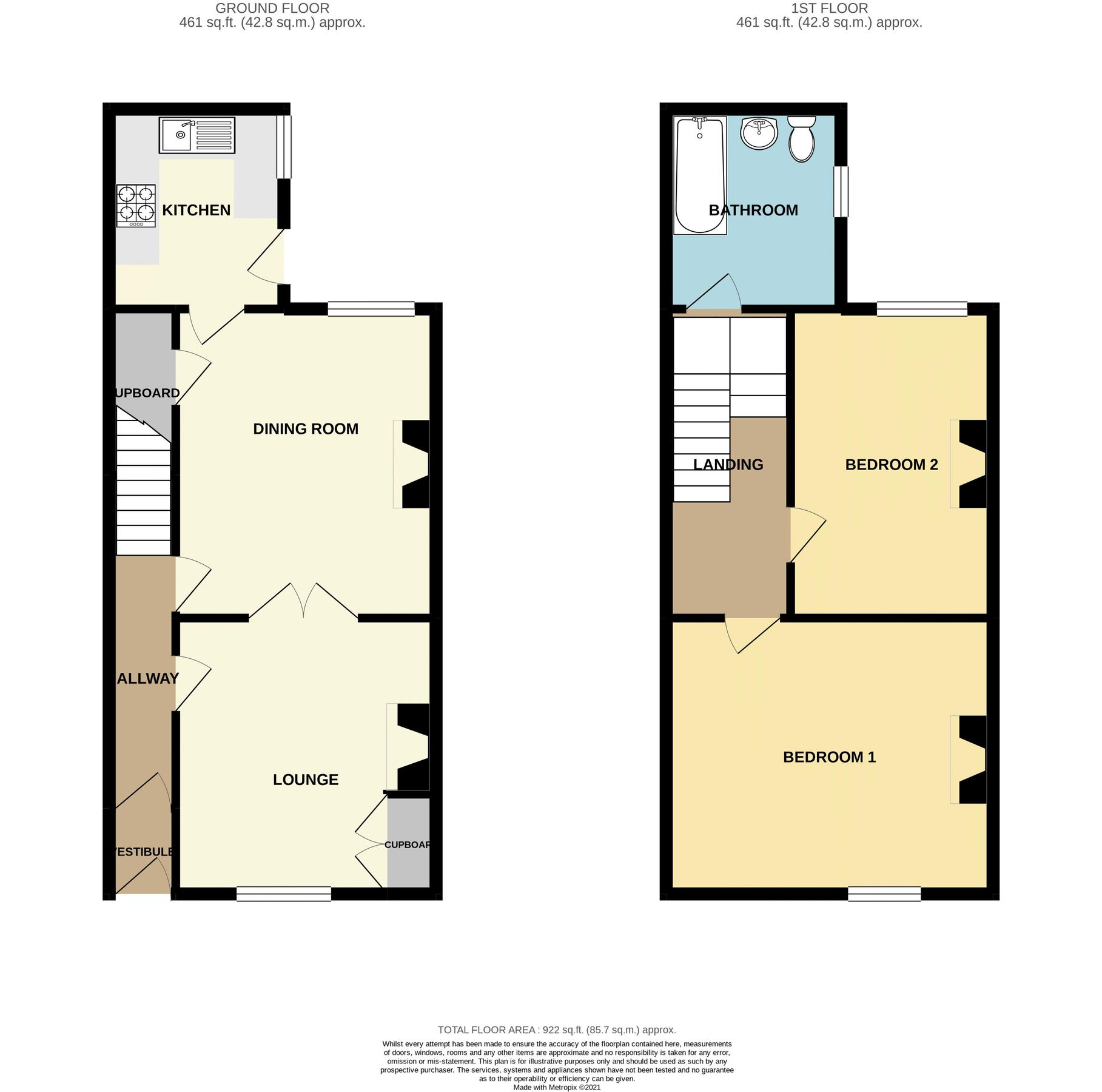 2 bed terraced house for sale in Scarisbrick Street, Swinley, Wigan WN1