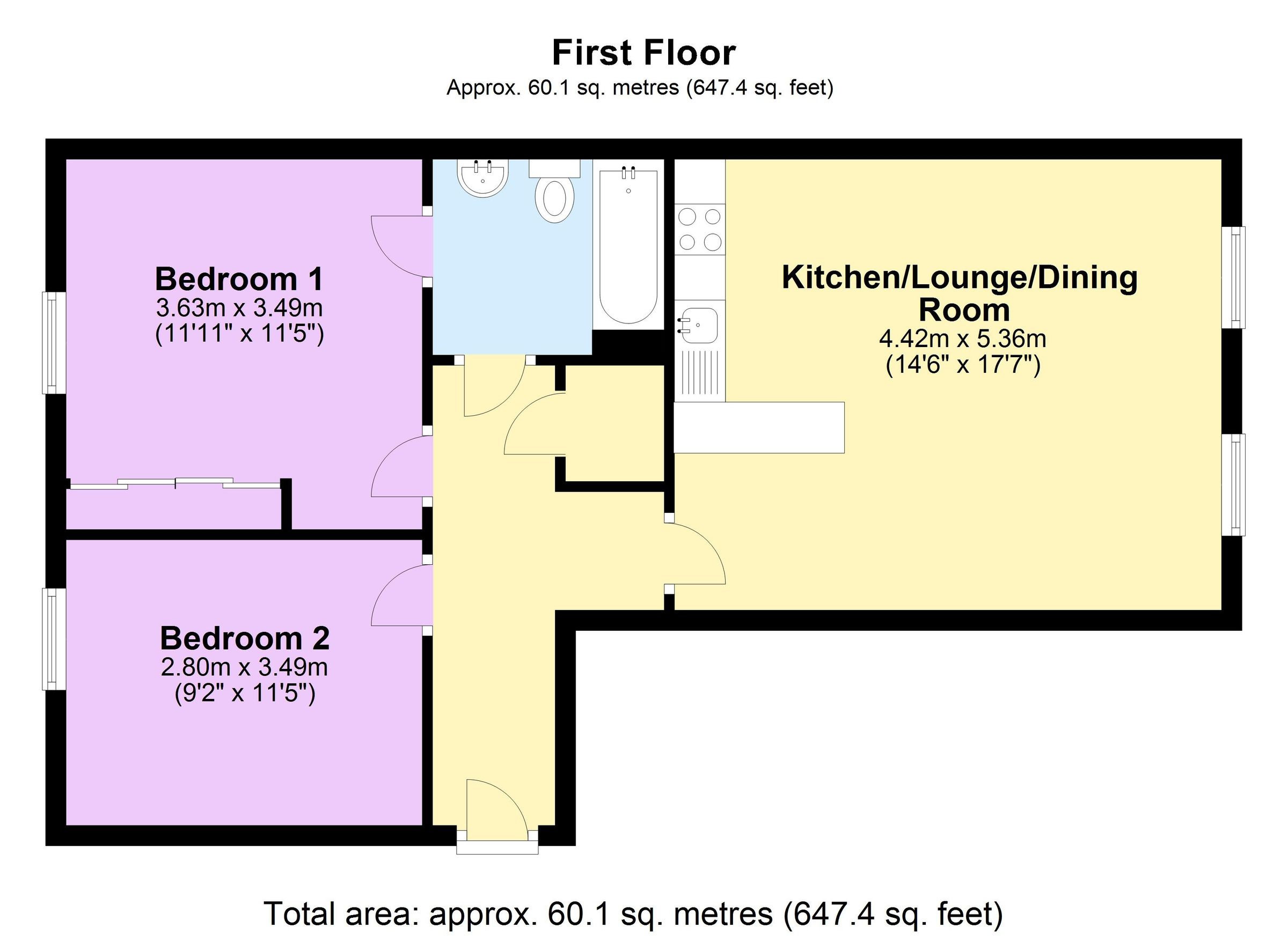 2 bed flat for sale in Sissinghurst Court, Main Street, Dickens Heath