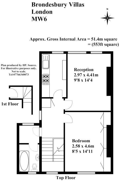 1 bed flat to rent in Brondesbury Villas, Queens Park, London NW6 Zoopla